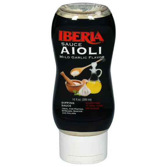 Iberia Aioli Mild Garlic Flavor Dipping Sauce 10 fl oz