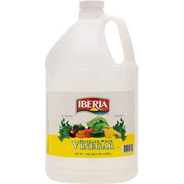Iberia All Natural Distilled White Vinegar, 1 Gallon 5 Acidity