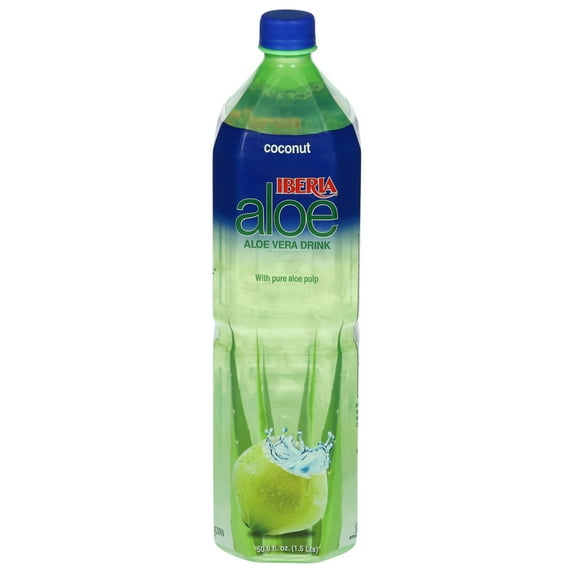Iberia Coconut Aloe Vera Drink with Pure Aloe Pulp 50.8 fl oz