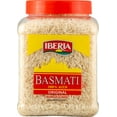 thumbnail image 1 of Iberia Basmati Rice Jar, 2 Pounds, Extra Long Grain, Naturally Aged Indian White Basmati Rice, Natural Basmati Rice in Food Grade Jar., 1 of 2