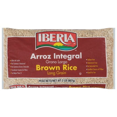 Iberia Brown Long Grain Rice 2 lb (Pack of 12)