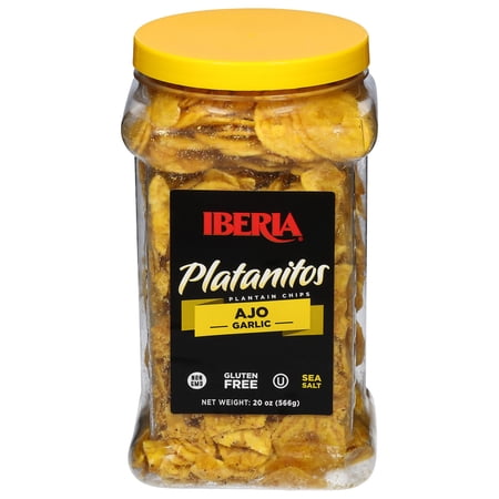 Iberia Garlic Plantain Chips 20 oz