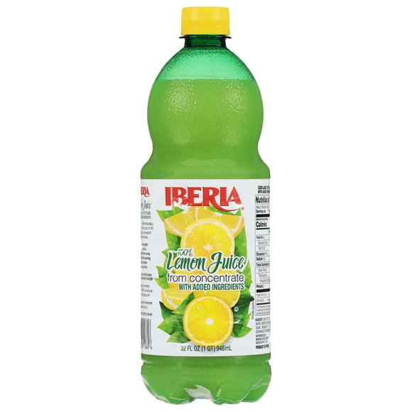Iberia Lemon 100% Juice 32 fl oz