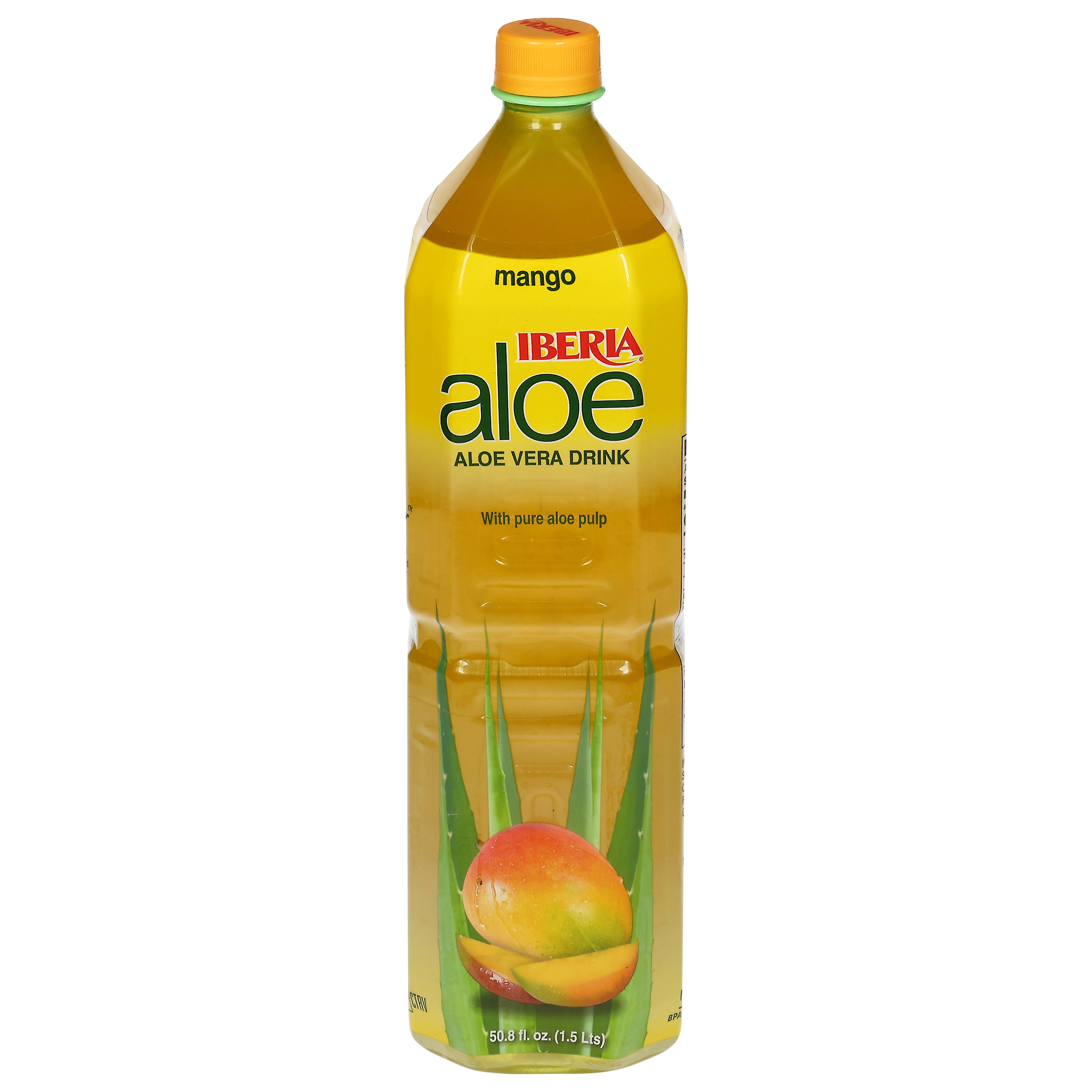 Iberia Mango Aloe Vera Drink with Pure Aloe Pulp 50.8 fl oz