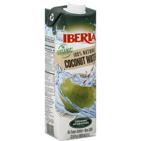 Iberia Organic Coconut Water 33.8 fl oz (Pack of 6)