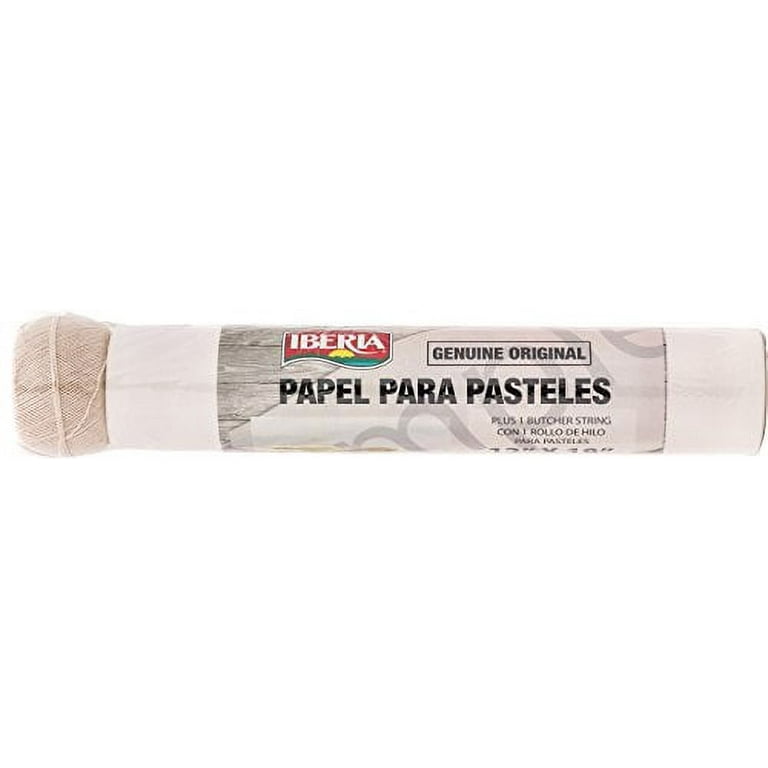 Iberia Pasteles Wrapping Paper 12X18 sheets with Butcher String.  Resistant to Grease & Water, Papel Para Pasteles. (50-55 Sheets)  (8541885258)