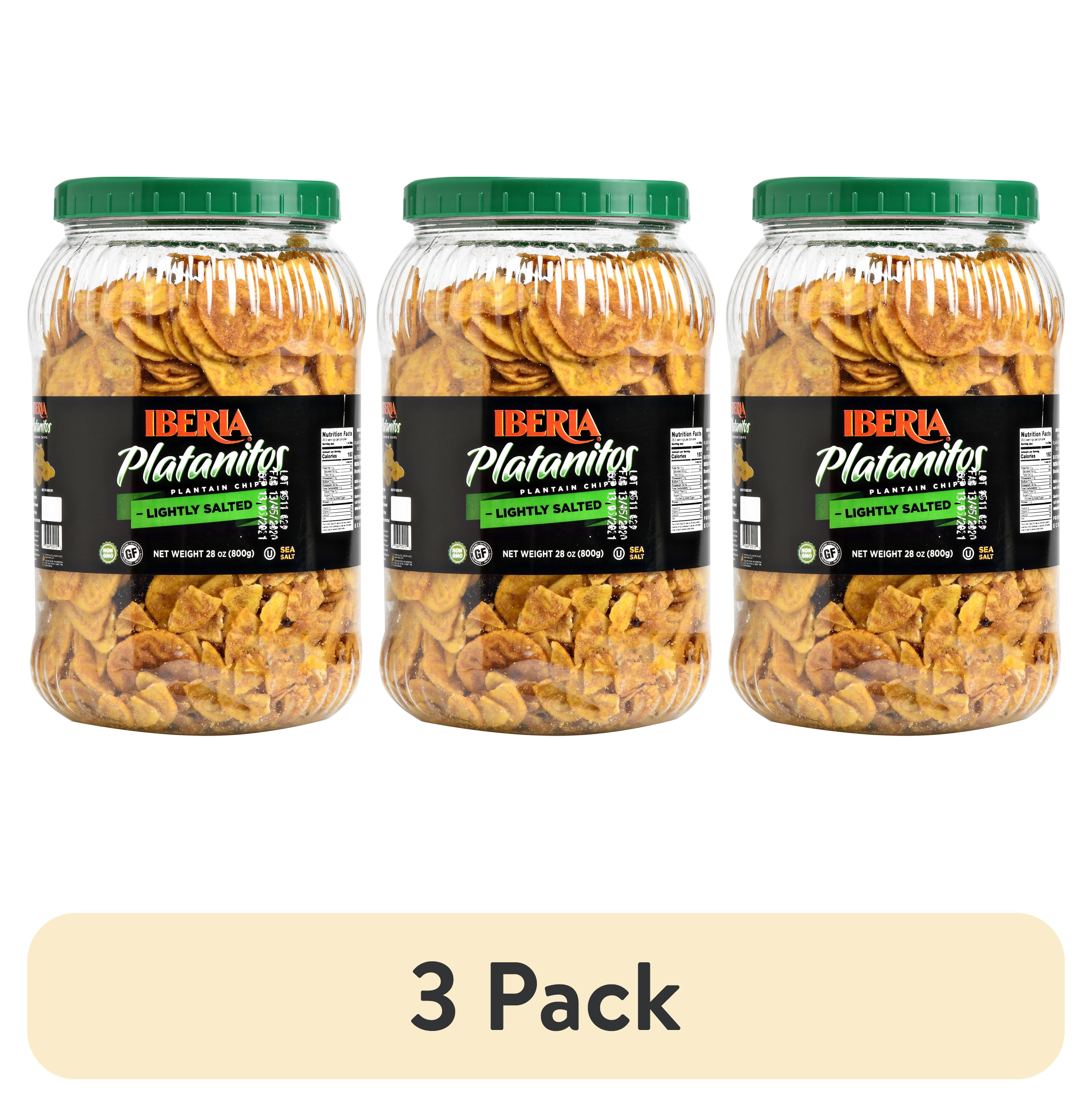 (3 pack) Iberia Plantain Chips Lightly Salted