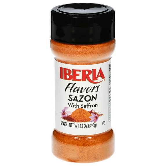 Iberia Flavors Sazon with Saffron, 12 oz