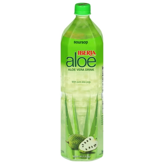 Iberia Soursop Aloe Vera Drink with Pure Aloe Pulp 50.8 fl oz