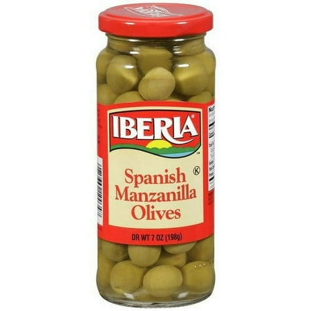 Iberia Spanish Manzanilla Olives, 7 oz