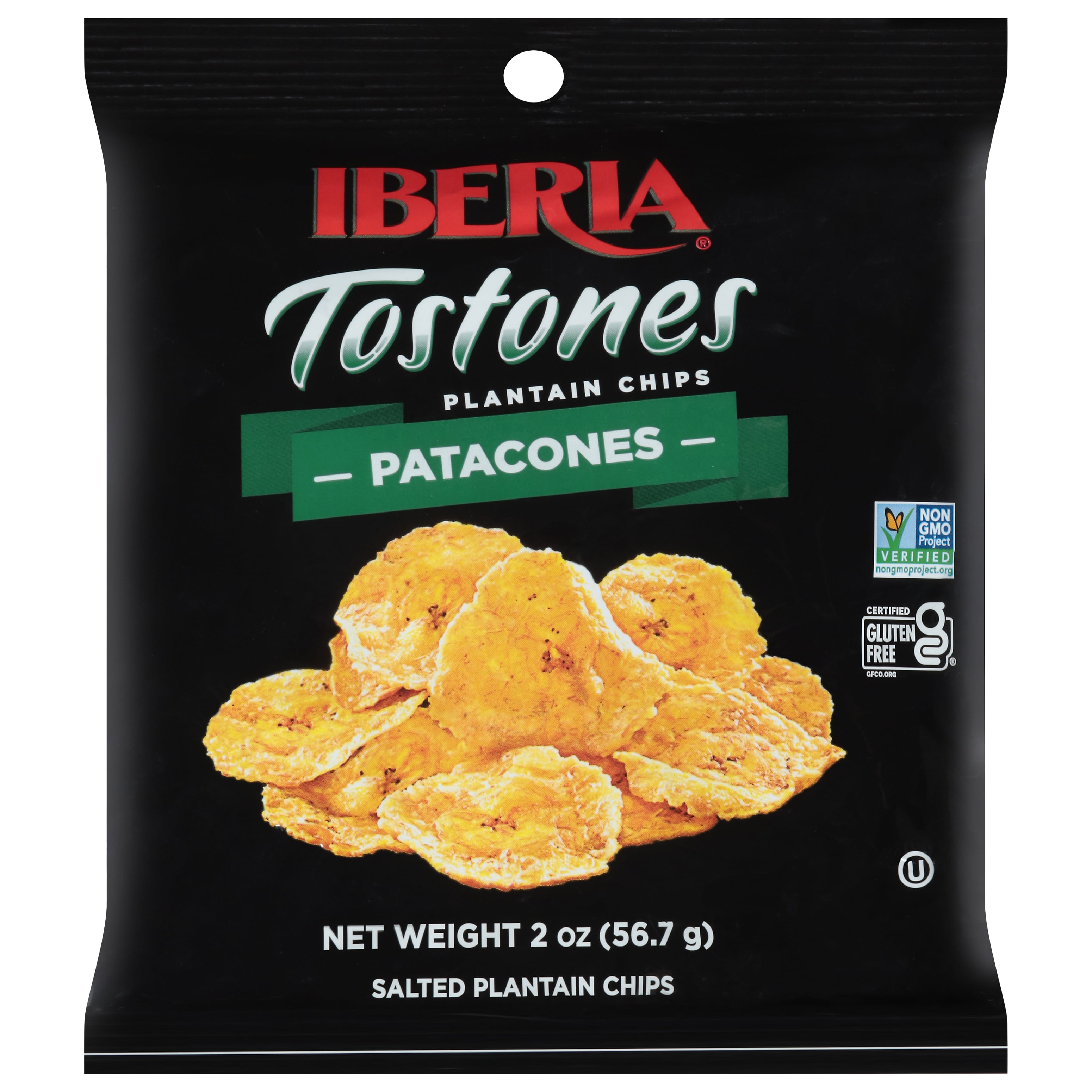 Iberia Tostones Salted Plantain Chips 2 oz
