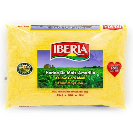 Iberia Yellow Corn Meal, Fine, 24 oz