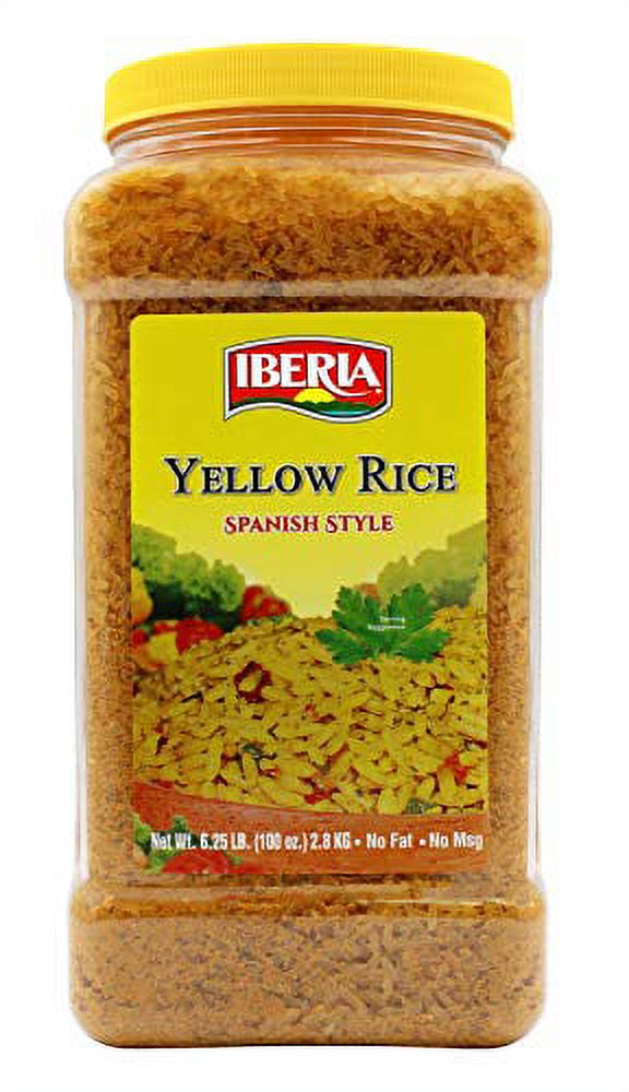 Iberia Yellow Rice 6.25 Lb. Bulk Spanish Style Seasoned Rice Jumbo Pack