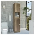 thumbnail image 1 of Ibis Linen Cabinet, Double Doors, Four Interior Shelves, Two Cabinets -Light Oak, 1 of 4