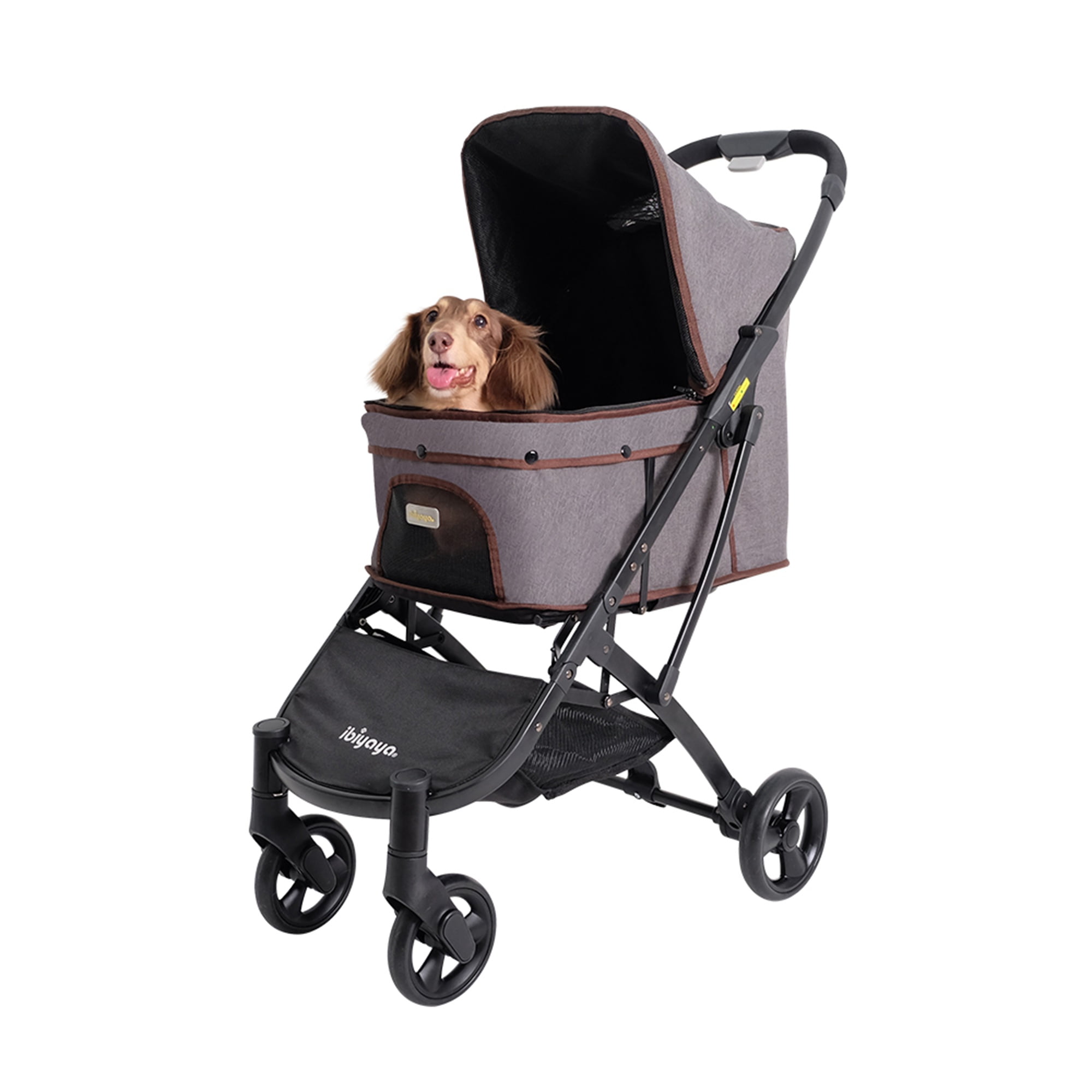 Ibiyaya FS1670 G 4 Wheel Speedy Fold Pet Buggy Foldable Dog Cat Pet Stroller Medium