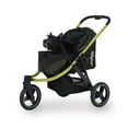 thumbnail image 1 of Ibiyaya FS2149-B Beast Pet Jogging Stroller with 3-Wheel All-Terrain Dog-Cat Pram with Double Breaks, Jet Black - Large, 1 of 7