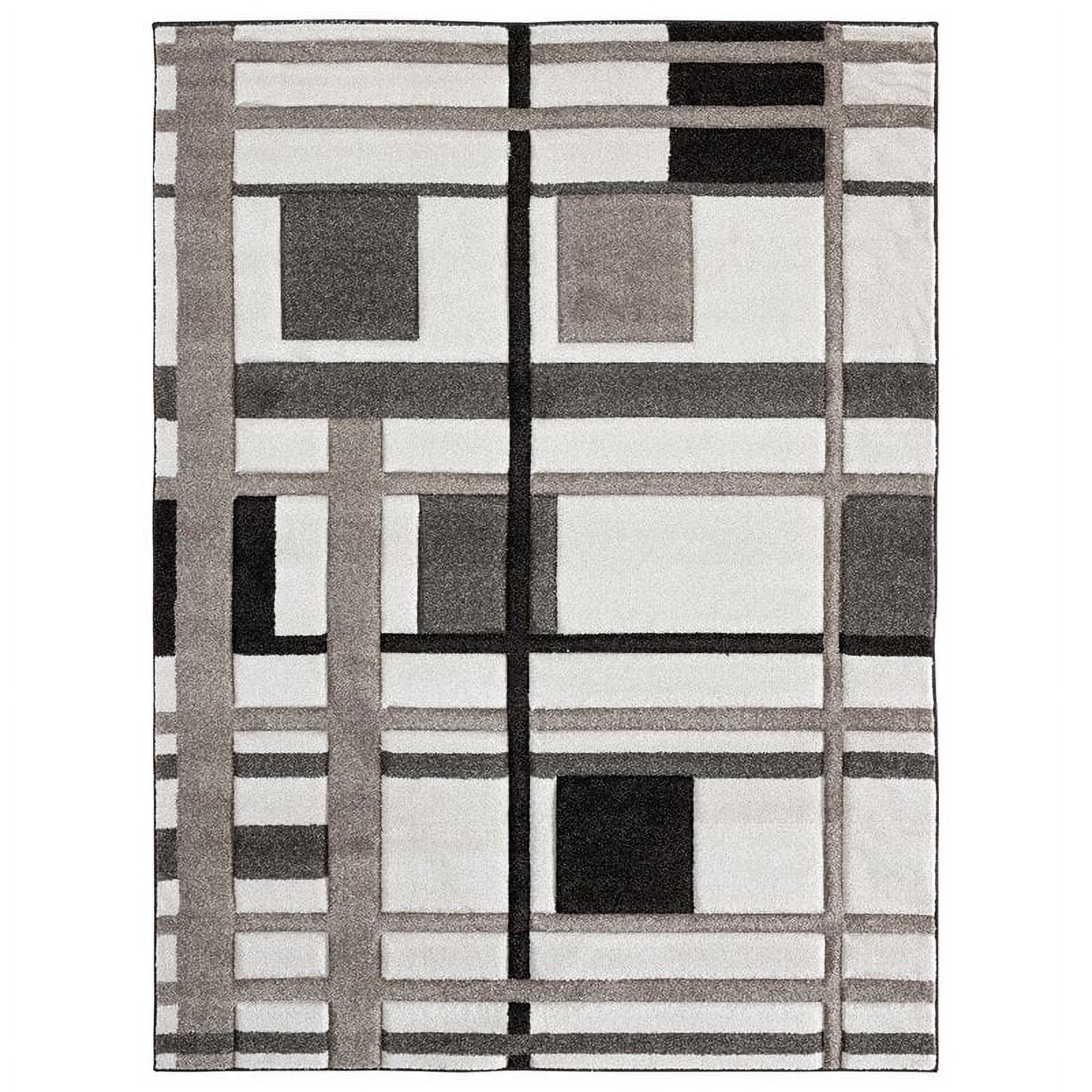 Ibiza 4x6 Geometric Abstract Area Rug 2794 in Cream Beige - Walmart.com