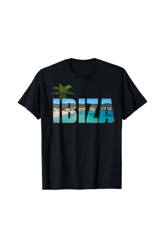 Ibiza Espana Beach Palm Tree T-Shirt Party Destination Gift, Unisex T-Shirt