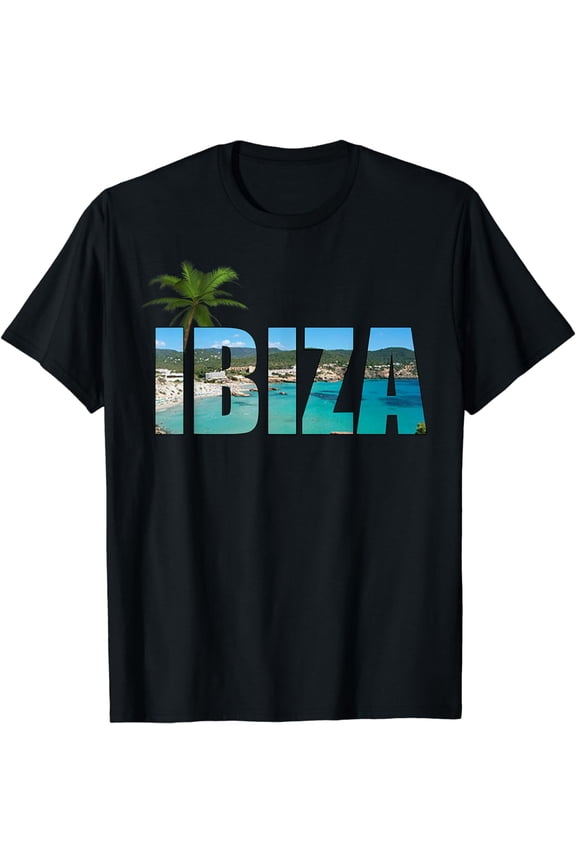 Ibiza Espana Beach Palm Tree T-Shirt Party Destination Gift
