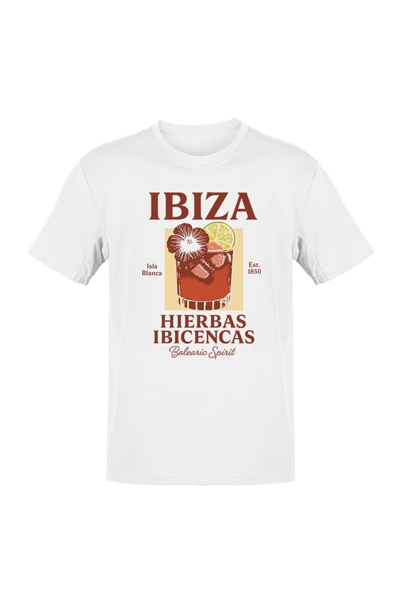 Ibiza Hierbas Ibicencas Cocktail Art Men's T-shirt