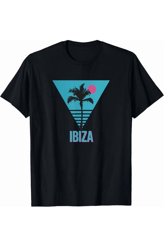 Ibiza Palm Tree Travel Design T-shirt
