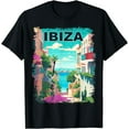 thumbnail image 1 of Ibiza Retro Landscape T-Shirt, 1 of 3