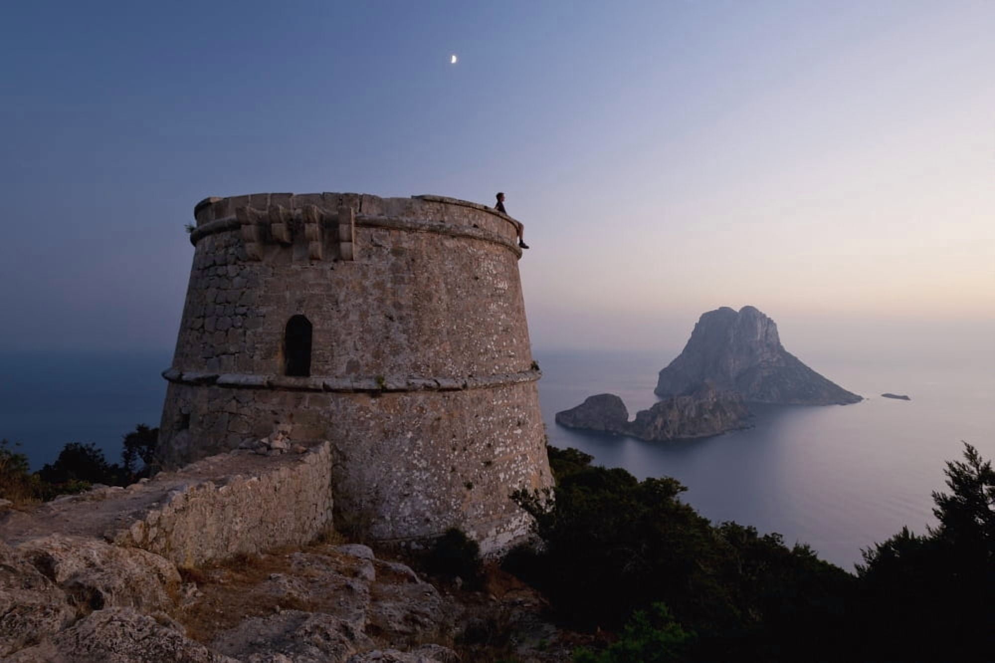 Ibiza Spain Canvas Art - Ian Cumming Design Pics (19 x 12)
