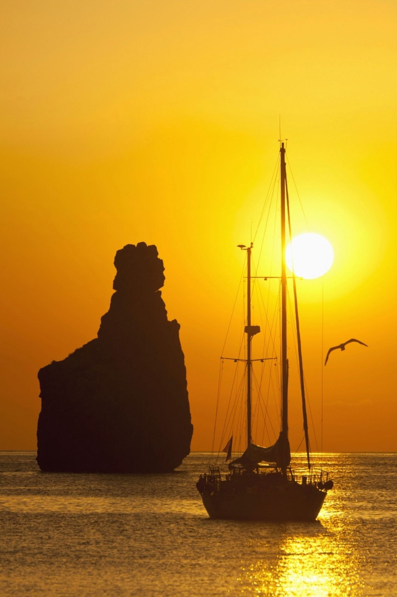 Ibiza Spain Canvas Art - Ian Cumming Design Pics (24 x 38)