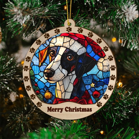 Ibizan Hound Christmas Dog Ornament, Ibizan Hound Dog Christmas Decor, Ibizan Hound Dog Suncatcher Gift, Xmas Decorations, Dog Gifts