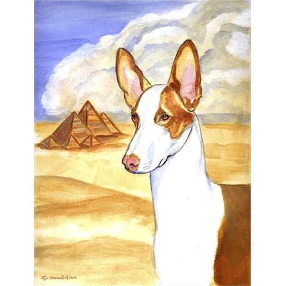 Ibizan Hound Flag Canvas House Size 28 x 40 in.
