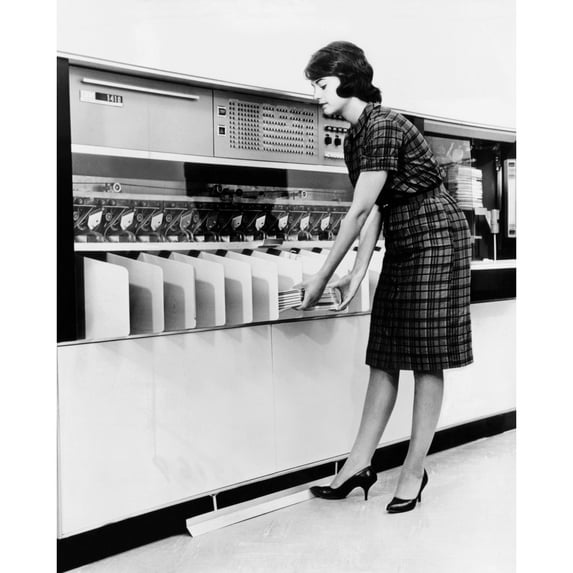 Ibm 1419 Magnetic Character Reader Read And Sorted Checks At Up To 1600 Per Minute. Aug. 24 History