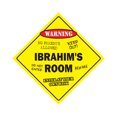 thumbnail image 1 of Ibrahim's Room Sign Crossing Zone Xing | Indoor/Outdoor | 12" Tall kids bedroom decor door children's name boy girl, 1 of 5