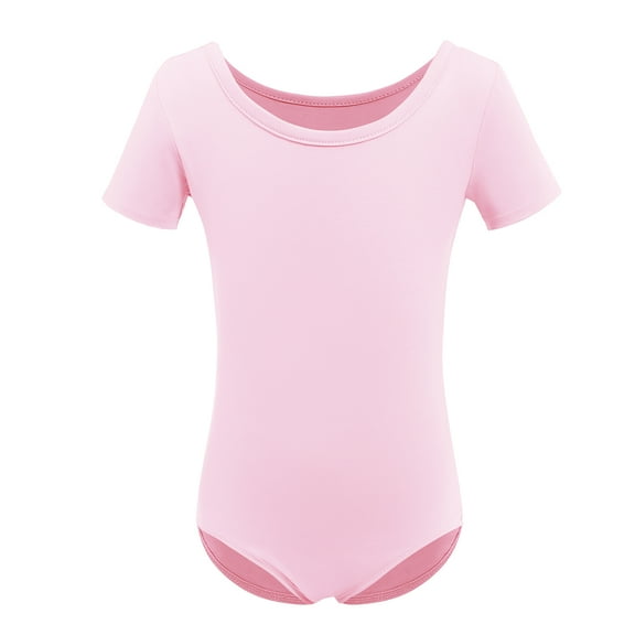 Ibtom Castle Girls Pink Cotton Polyester Breathable Leotard