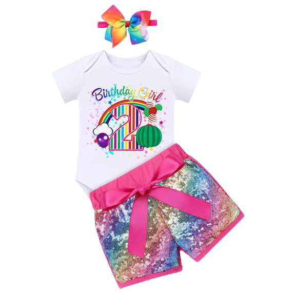 Ibtom Castle Solid Print Cotton and Polyester Birthday Outfit, (Girl's)