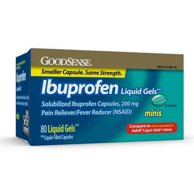 Ibuprofen Mini LiquidGels, 200 mg, LiquidFilled Capsules, Pain