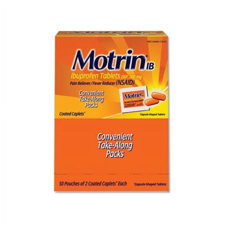 Ibuprofen Tablets Two-Pack, 50 Packs/Box