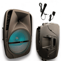 Iburst 4600W 15" Bluetooth Speaker + Mic/Stand, Black - IB1555