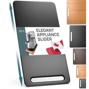 Ibyx Elegant Sliding Tray for Your Coffee Maker & Heavy Kitchen Appliances - Sturdy, Slides Easily from Under The Cabinet Black, 7.5 W x 14.5 D