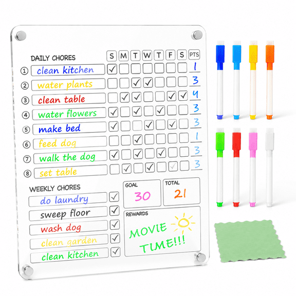Ic Chore Chart For 12x9.5 Inch 1 Pack