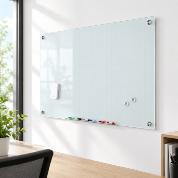 Ic Glwhiteboard 36 X 24'' Frameless White Dry Erased