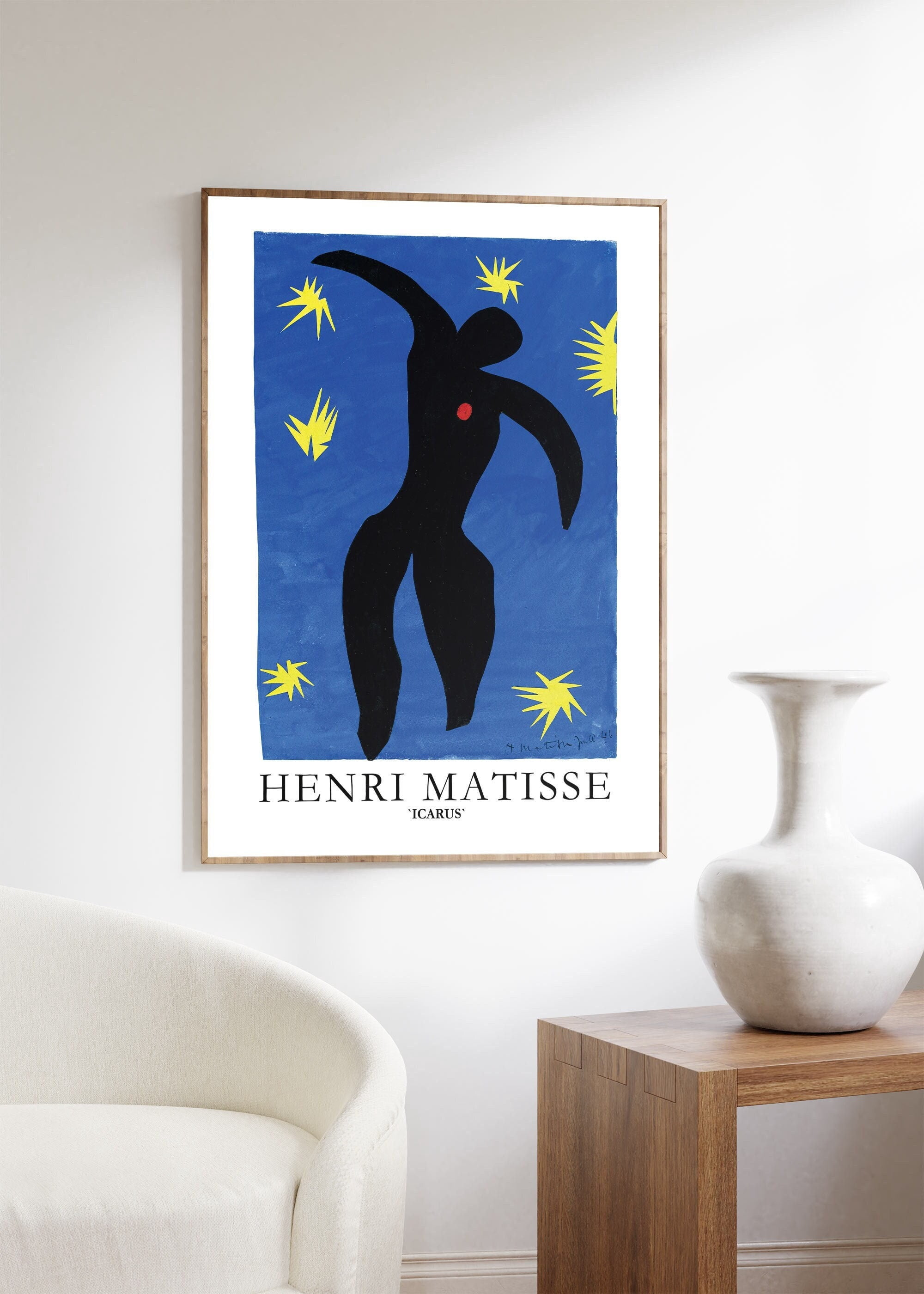 Icarus Art Exhibition Cut Out Mid Century Modern Art Contemporary ...