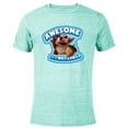 thumbnail image 1 of Ice Age Baby Scrat Awesome In a Nut Shell - Short Sleeve Blended T-Shirt for Adults - Customized-Ocean Blue, 1 of 5