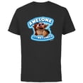 thumbnail image 1 of Ice Age Baby Scrat Awesome In a Nut Shell - Short Sleeve Cotton T-Shirt for Adults - Customized-Black, 1 of 5