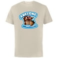 thumbnail image 1 of Ice Age Baby Scrat Awesome In a Nut Shell - Short Sleeve Cotton T-Shirt for Adults - Customized-Natural, 1 of 5