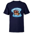 thumbnail image 1 of Ice Age Baby Scrat Awesome In a Nut Shell - Short Sleeve T-Shirt for Kids - Customized-Navy, 1 of 5