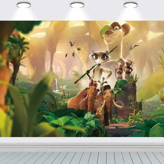 Ice Age Buck wild Taspestry Wall Decor Backdrop Banner Party Supplies Poster Birthday Decorations Background for Photography Taspestry