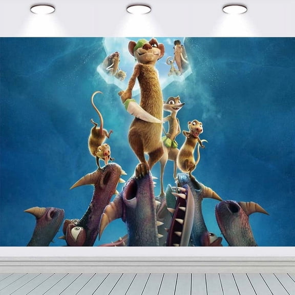 Ice Age Buck wild Taspestry Wall Decor Birthday Banner Backdrop Background Party Supplies Taspestry Poster