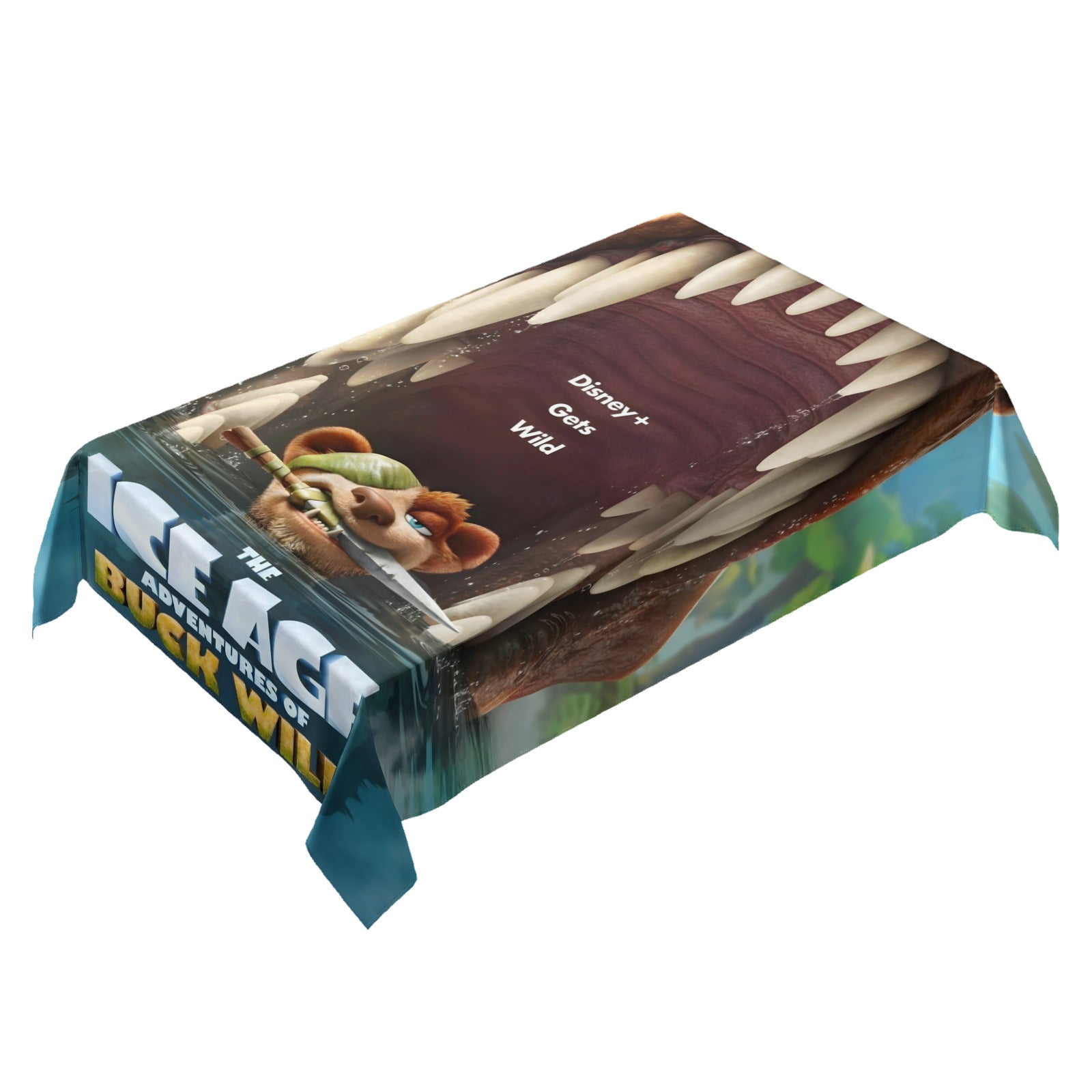 Ice Age Buck wild-theme square tablecloth has an iconic print, fits ...