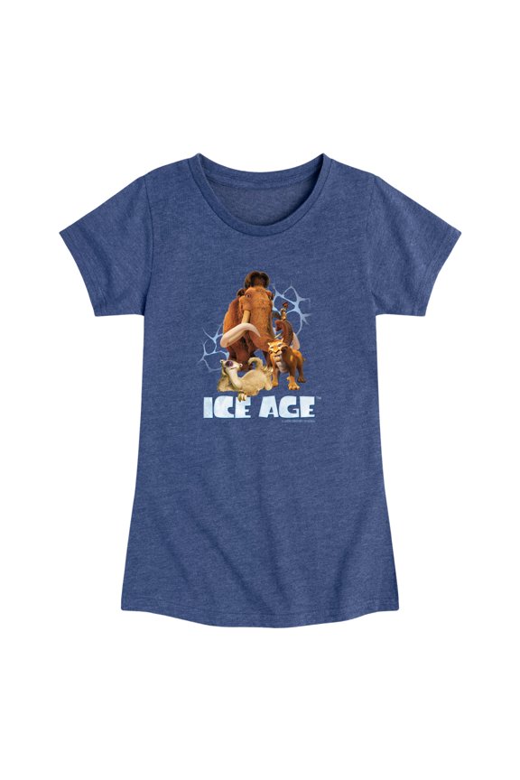 - Character Collage - Toddler Girls Fitted Short Sleeve T-Shirt