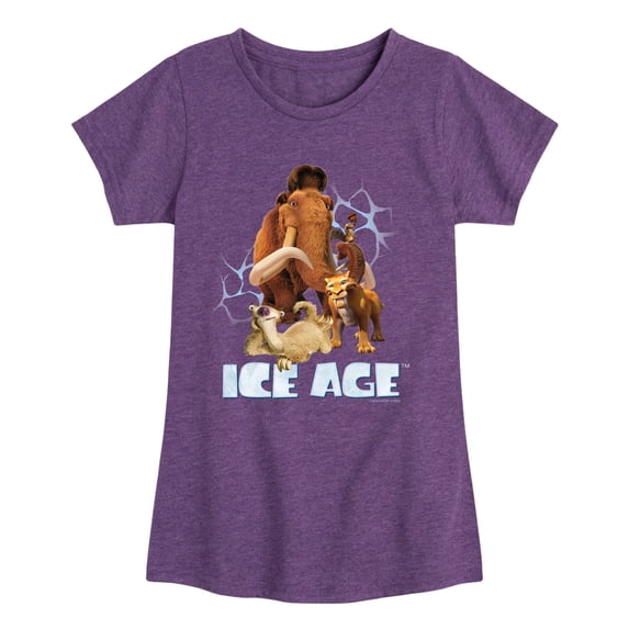 Ice Age - Character Collage Fitted Short Sleeve Graphic T-Shirt